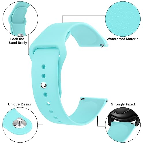 Image of Tobfit 22mm Watch Band Strap with Rust Free Button Compatible with Noise ColorFit Ultra /Ultra 2, Vision, Caliber, Pro 3 (Watch Not Included), Soft Smartwatch Straps for Men & Women