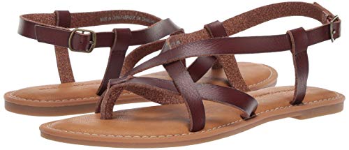 Amazon Essentials Sandalias de Tiras Informal Mujer, Marrón, 37.5 EU - imagen 7