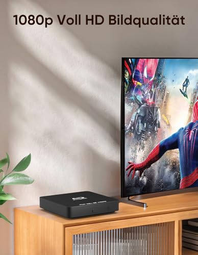 Reproductor Blu Ray Player 1080P Blu Ray Disc Player para cine en casa reproduce todos los DVD y Blu Rays región B 2 a partir de soporta USB Stick de 128 GB con salida HDMI y AV, incluye convertidor - imagen 3