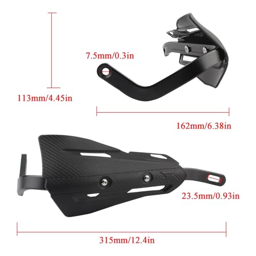Protège mains guidon moto bleu de 22 à 28 mm pour moto tout-terrain - 6
