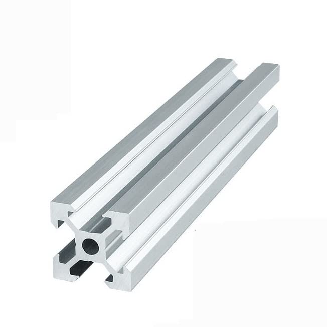 2pcs 2020 T-Nut-Aluminiumprofil 2020 3D-Drucker Silber Linear Rail Extrusion Frame European Standard Camera Slider Furniture(Size:700mm)