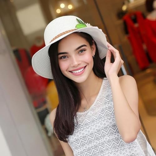 Sombrero de Sol para Mujer tipo Panama de Paja miniatura 6
