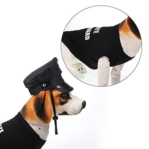 Security Pet Costume Set Private Bodyguard Dog T-Shirt, Police Dog T-Shirt, Hat And Shoes Funny Dog Costume Cute Dog Clothes For Pet Accessories Funny Party Holiday Decorations #TOP4