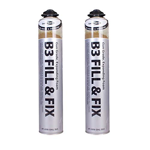 Bond It 2x Gun Grade Expanding Foam Gap Filler Contractors Window 750ml
