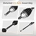PAROD 662144 CV Axle Assembly Fit for 2000-2011 Ford Focus Front Right Passenger Side