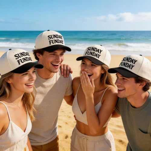 Image of Two-Toned Embroidered Lettering Dad Hat Original Classic Vintage Low Profile Baseball Cap Adjustable Plain Snapback