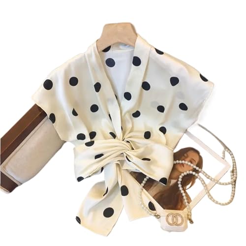 Polka Dots Punkte Kurzarm Shirt Bluse Bluse...
