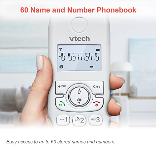 VTech CS1550 DECT Schnurloses Telefon mit Anrufbeantworter, innovativer Ladestation, ECO Modus, Anrufererkennung/Anklopffunktion, Freisprecheinrichtung, hintergrundbeleuchtetem Display und Tastatur