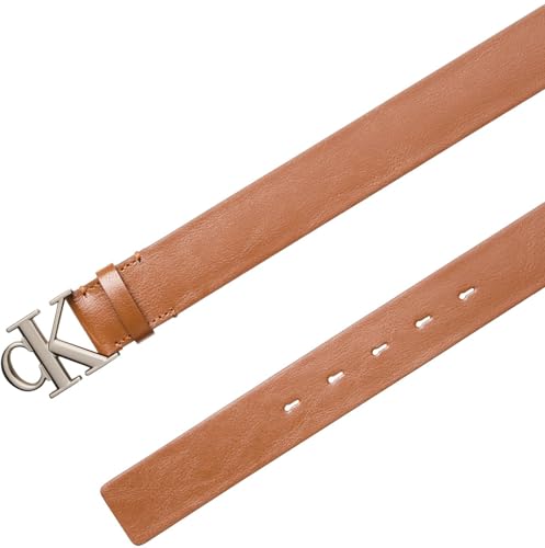 Calvin Klein Monogram Buckle 35Mm Lv04D7016G Cinture, Brown (CK Cognac/Pewter), 95 cm Adulto - Immagine 1