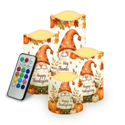 Image of Cardinal Christmas Electric Flameless Candles Set of 4 | Xmas Poinsettia Flameless Candle Set with Timer, Battery Operated, Fake Candles for Living Room, Table Centerpieces