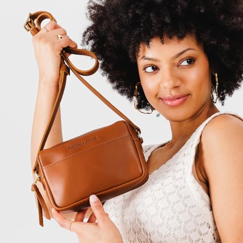Image of Portland Leather Goods Small Camera Bag Purse for Women - Handmade from the Finest Full-Grain Hides