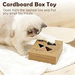 Interactive Cat Toys -Migibox for Indoor Bored Cats, Automatic Pop Out Feathers from 7 Holes Randomly, Motion Activated, USB Rechargeable (Purple Skin) - Image 4