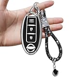 【Fácil de instalar】Nuestros estuches para llaves N_issan Cube tienen una correspondencia 1:1, fácil de instalar. Simplemente deslice la llave remota en el estuche de la llave y use un destornillador para unir el llavero y el soporte para llaves para completar la instalación. La funda del llavero es suave y flexible y no rayará las llaves.