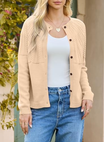 Image of Dokotoo Cardigan Sweaters for Women 2026 Fall Outfits Long Sleeve Sweaters