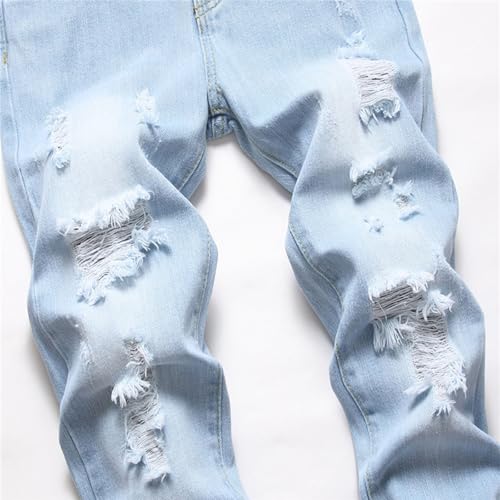 Boys Pants Distressed Ripped Denim Trousers for Kids Fashionable Stretchy Casual Bottoms Perfect for Outdoor4