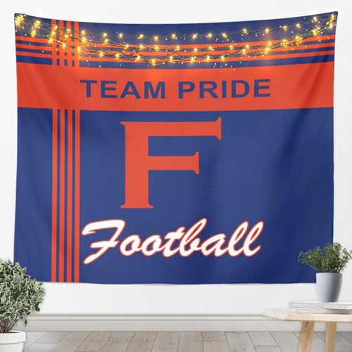 Feelyou Letter F Tapestry Small 51 X59 Metro Football Wall Hanging Blanket Alphabet Wall Art for Living Room Bedroom Decoration City Team Spirit