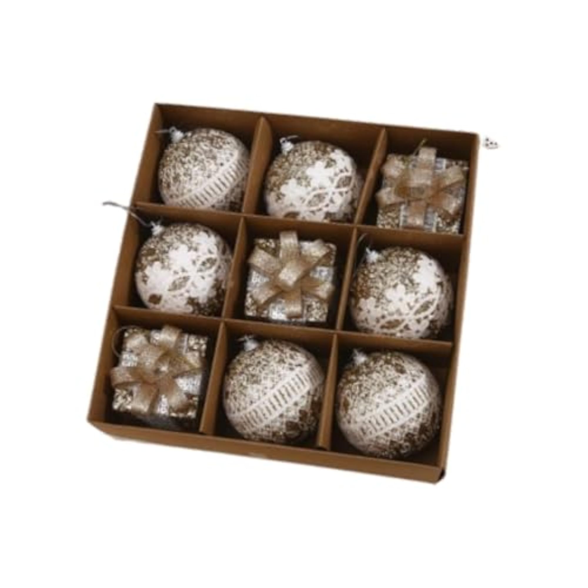 9 Pieces Christmas Ball Baubles, Decorative Pendants