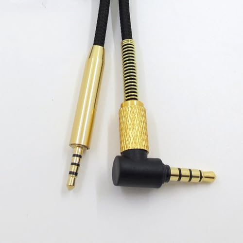 MICMXMO Ersatz AudioKabel kompatibel mit Bose QC45 QC35 QC25 700 Kopfhörer, AKG Y55 Y50 Y45BT, 3,5 mm 2,5 mm Aux Kabel mit Mikrofon Lautstärkeregler Männlicher Stereokabel für Smartphone, 1,5 m