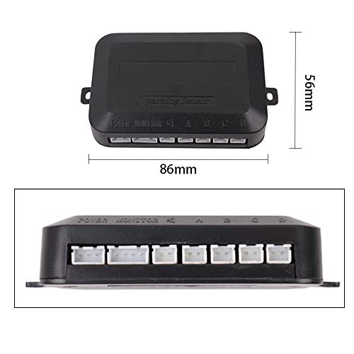 Btuty Sistema de sensores de estacionamento Parktronics 4pcs Sensores planos Reverse Backup Radars S