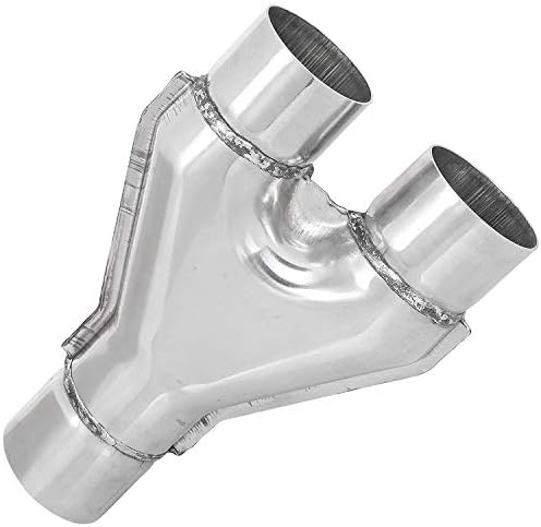 TOTALFLOW TF-SYP2525 409 Stainless Steel 2.5 Inch Y-Pipe Single / 2.5" Dual (Inner Diameter) -Polished