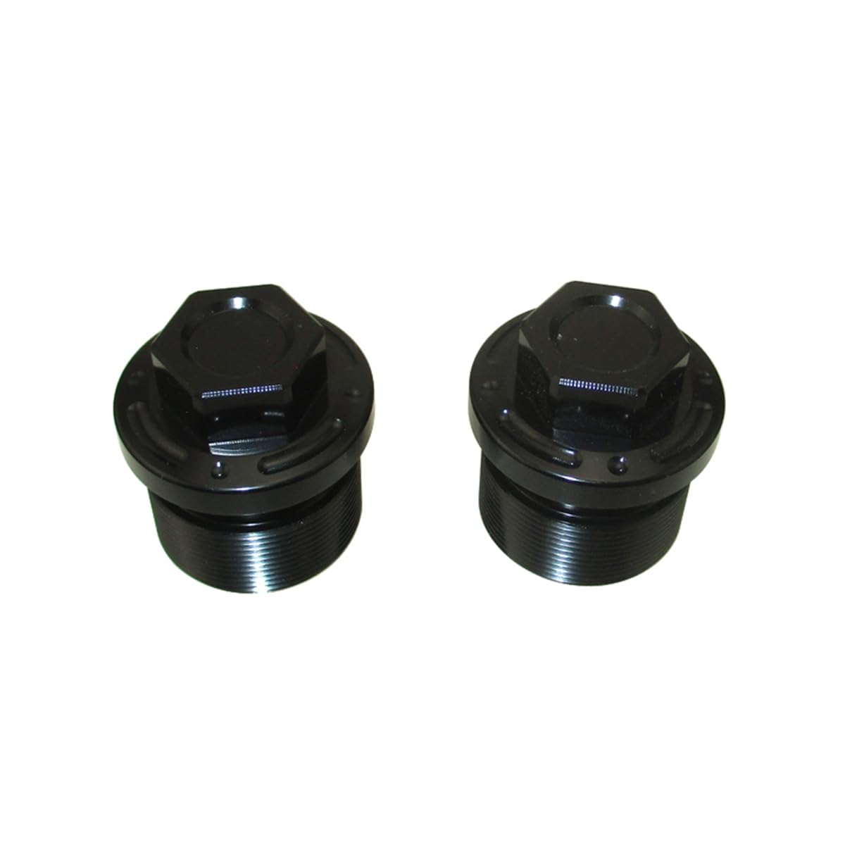 Ouyunou Motorcycle Front Fork Caps For Honda CRF110 CRF125 All Models Pit Dirt Bikes (Black)