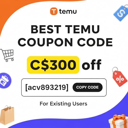 ✓Best "Canada Temu Coupon Code C$300 off [{"acv893219"}] For Existing User cover art