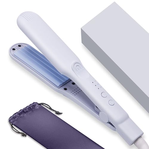 Mini Hair Crimpers for Women,Hair Crimper for Fluffy Hairstyle Crimpers Hair with Anti Static Ceramic Hair Crimper Adjustable Temperature,Double Voltage Hair Crimpers for Easter Day,Vintage Styling