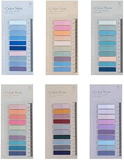 1200 Pieces Sticky Tabs, Colorful Book Markers with Ruler for Index Callout,Morandi Sticky Note Tabs Book Tabs for Annotating Books File Classification Book Notes Highlights Page Markers