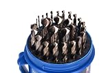 Century Drill & Tool 26929 29 Piece Cobalt Drill Bit Set, 1/16" to 1/2", 135 Degree Quick-Cut, M35 Steel