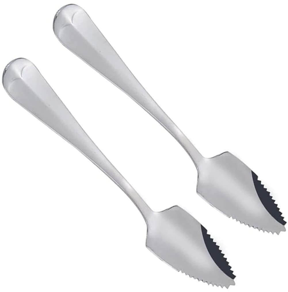 Cucchiai Da Frutta In Acciaio Inox - Con Bordo Seghettato Per Pompelmo, Kiwi E Gelato, 4 Pezzi - Foto 5