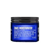 Blu Atlas Face Moisturizer for Men — with Vitamin C, Lightweight Daily Face Lotion for All Skin Types, 9 Ingredients and No Filler, Absorbs Fast and No Grease — Fragrance Free, 2 oz