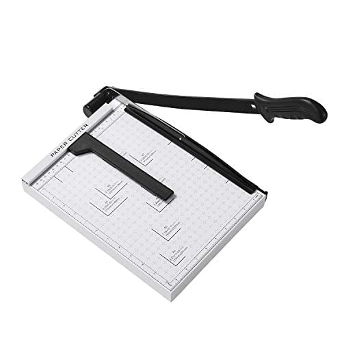 Image of 12 Inch A4 Steel Heavy Duty Professional Paper Cutter Guillotine Paper Trimmer Machine White (A4