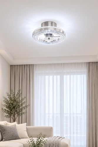 İnci Tekli Plafonyer Modern Tasarım Enerji Tasarruflu Led Avize 3 Renk Işık Kristal Görünüm Oturma Odası Yemek Odası Salon Yatak Odası(Çap - 30 CM)