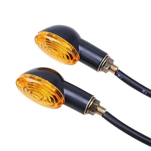 Luz trasera 2 luces intermitentes universales para motocicleta accesorio indicador de avería ámbar
