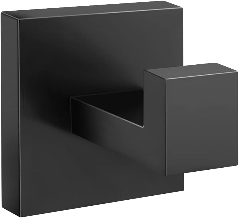 HomovaterSUS304 Stainless Steel Towel Hooks Clothes Robe Hook Heavy Duty Coat Hanger Wall Mounted for Kitchen Bathroom