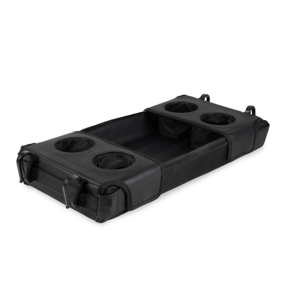 WONDERFOLD Flex Snack Tray for W4 Stroller Wagon with Convertible Cup Holders & Adjustable Sidewalls to Maximize Space, Easy to Install, Easy to Clean
