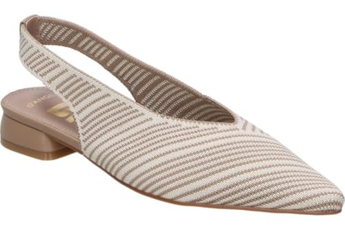DANGELA | Chaussure stylée D'Angela pour femme - Chaussures à rayures diagonales sans fermeture - Élégante et polyvalente - Mode - Modèle DDN30590, beige,...