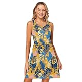 Assorti : cette robe débardeur pour femme se marie facilement avec des sandales, des talons hauts, des tongs, des baskets, des bottes, des bottes plates, ou des sacs à main et des bijoux. La robe décontractée de style swing vous rend à la fois sexy et élégante. Associez-le à des lunettes de soleil pour vous démarquer comme une étoile, instantanément accrocheur.