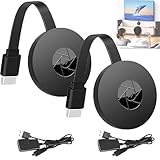 Castview TV, Streaming Devices for TV, Casting Device - 1080p Wireless Display Adapter, Wireless Screen Projector for Smartphones and Tablets (2PCS)