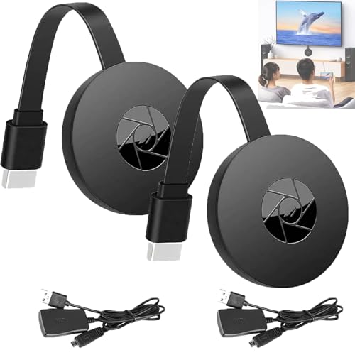 Castview TV, Streaming Devices for TV, Casting Device - 1080p Wireless Display Adapter, Wireless Screen Projector for Smartphones and Tablets (2PCS)