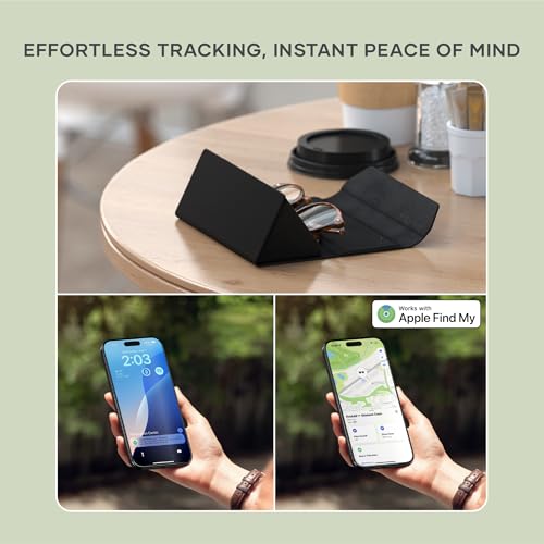 Image of Satechi FindAll Smart Glasses Case with Find My, Foldable & Portable, Wireless Rechargeable, Loud Audible Left-Behind Alerts