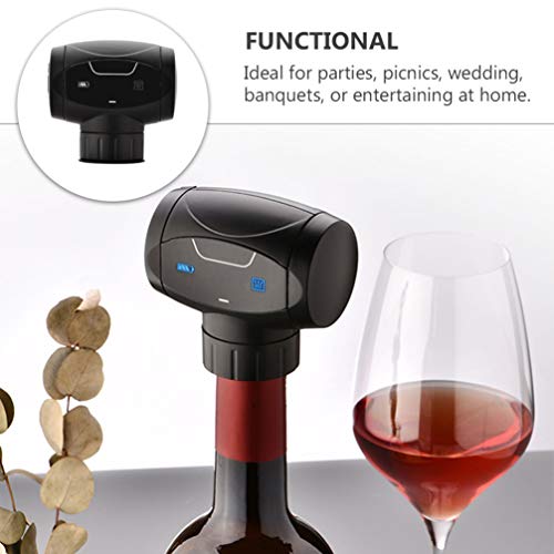 Luxshiny Stopper de Vinho Elétrico Automatic Vacuum Bomba de Vácuo Stoppers Garrafa de Vinho Rampas