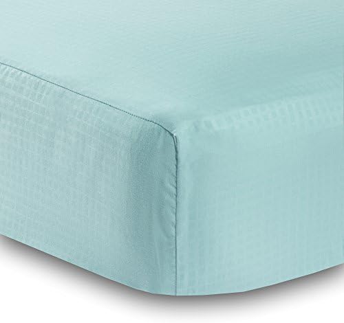 BreathableBaby Deluxe Microfiber Fitted Crib Sheet - Solid Seafoam