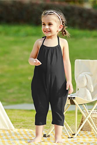 Raisevern 2T 3T Romper Grey Baby Girls Slouch Jumpsuit Toddler Infant Strap Backless Jumper One Piece Harem Outfits Kid Overalls #TOP1
