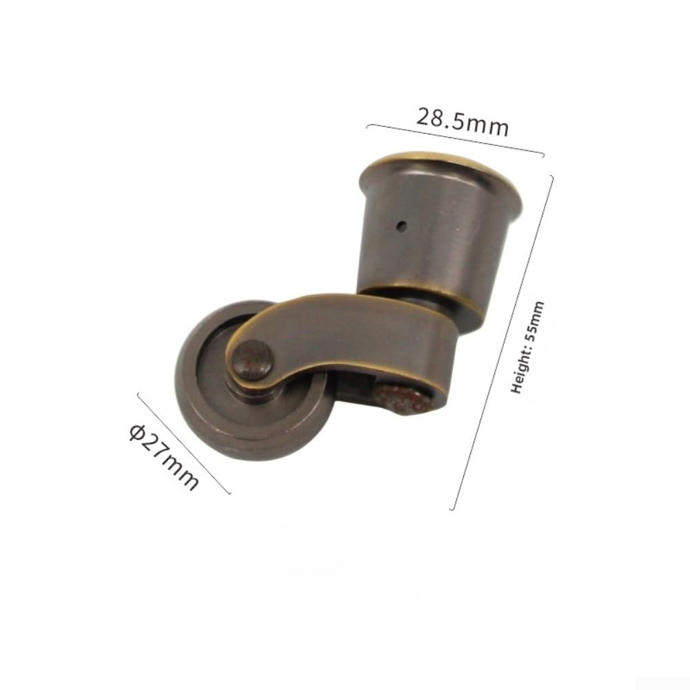 4 Ruote in Ottone Massiccio per Mobili Pesanti 55mm