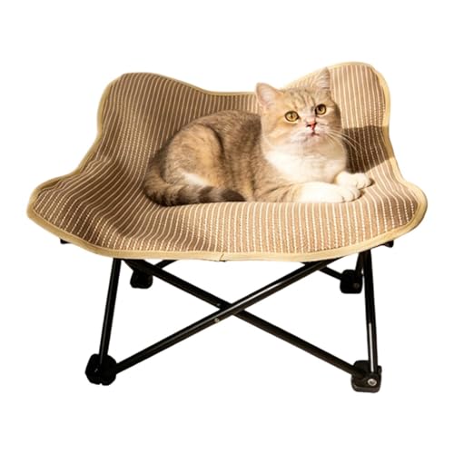 Chaise longue pour animaux de compagnie et lit à gratter pour chat avec cadre en métal - 2