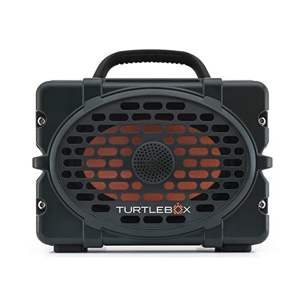 Turtlebox Gen 2: Loud! Outdoor Portable Bluetooth 5.0 Speaker | Rugged, IP67, Waterproof, Impact Resistant & Dustproof (Rich, Full Sound, Plays to 120db, Pair 2X for True L-R Stereo), Green
