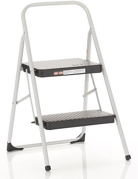 Cosco 11-135WBL Two-Step Steel Step Stool White