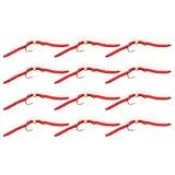 Hand Tied Trout Flies for Fly Fishing – Expertly crafted with durable materials for long-lasting performance. Realistic Aquatic Worm Imitation – Proven attractor pattern that triggers strikes from trout and other species. Bead Head for Fast Sink Rate...
