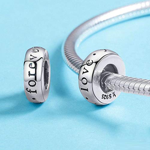 Image of Anniversary Christmas Charms Clip Charm Stoppers Beads Original 925 Sterling Silver Stars Flower Crystal Spacer Bead for Bracelet Charm